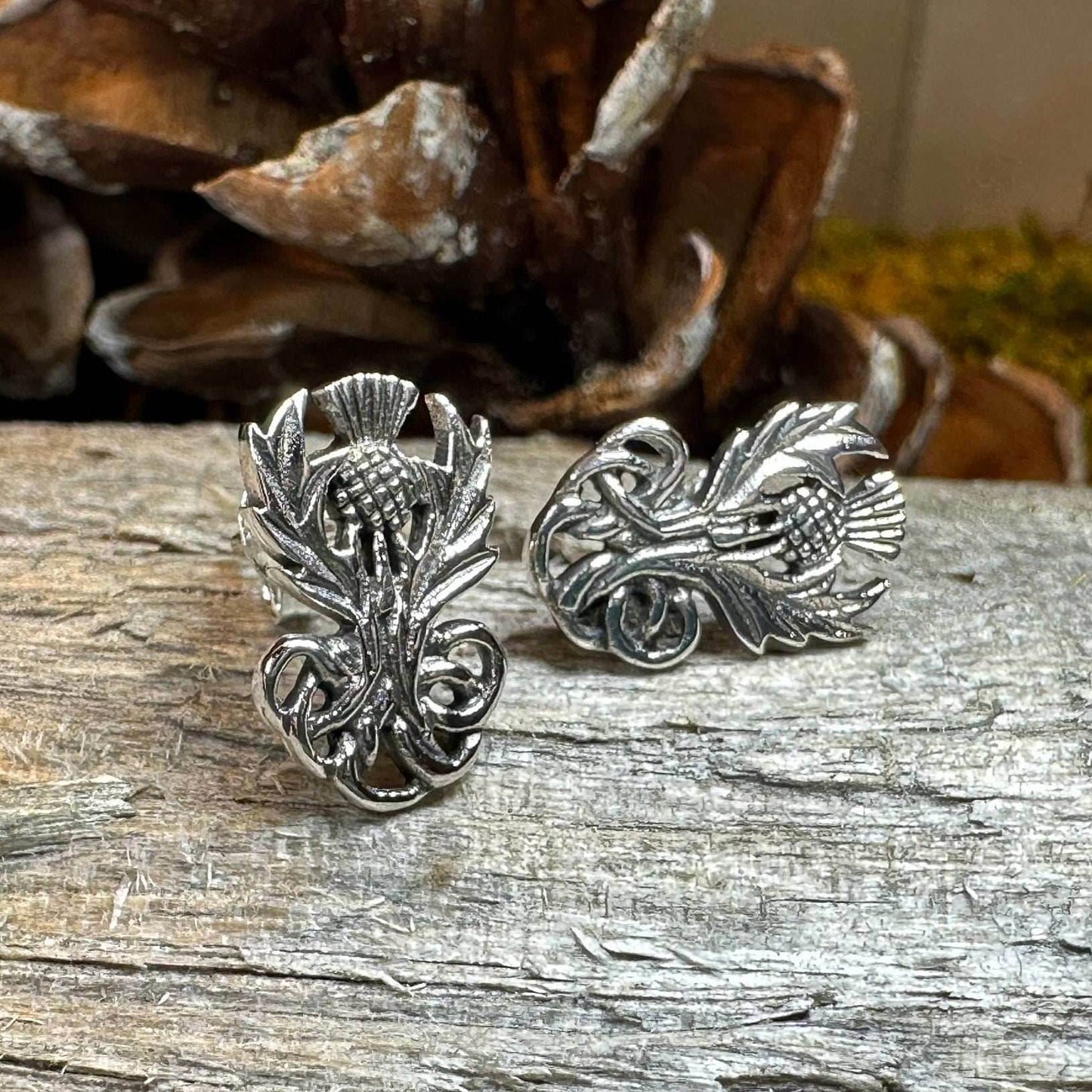 Heritage Thistle Post Earrings - 