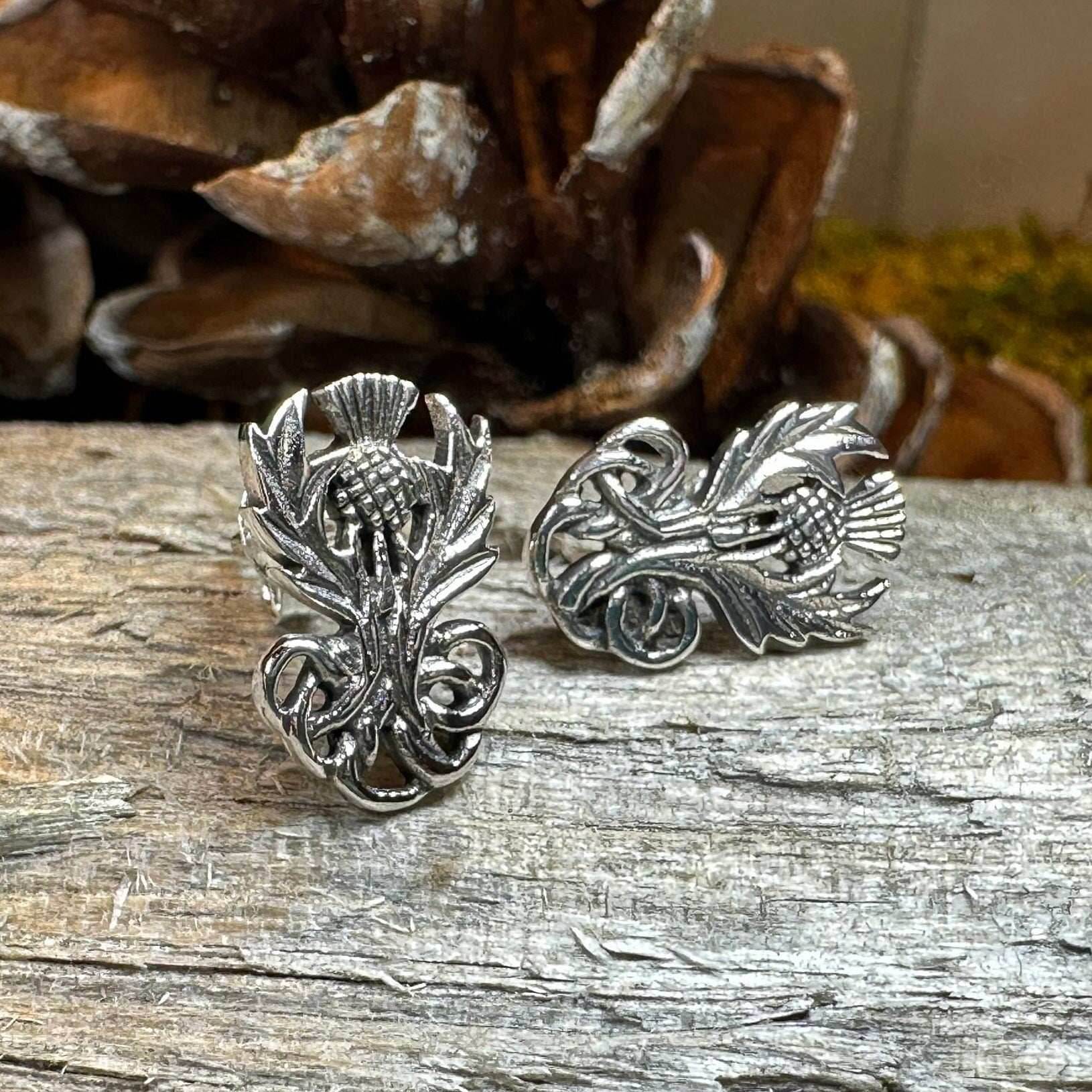 Heritage Thistle Post Earrings - 