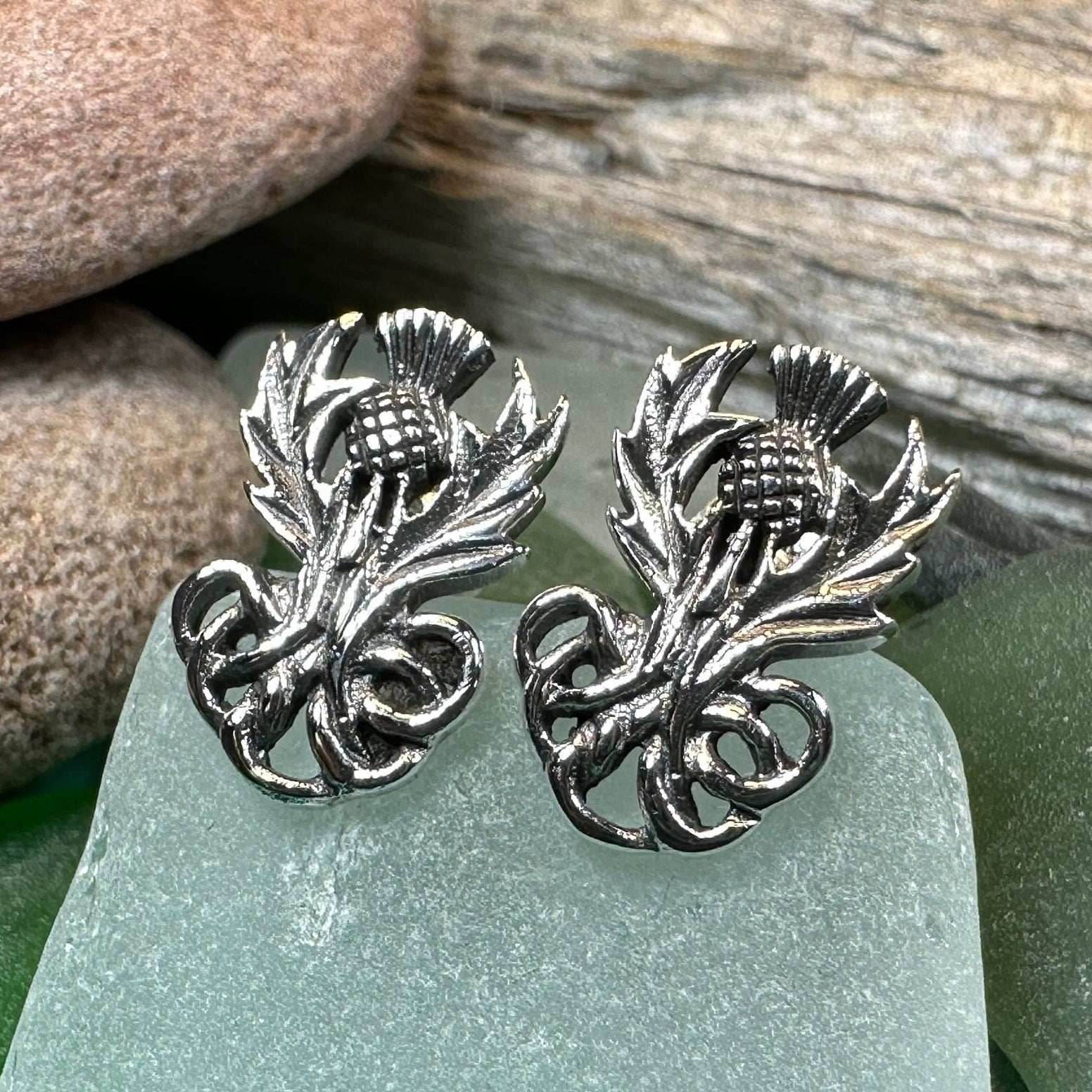 Heritage Thistle Post Earrings - 