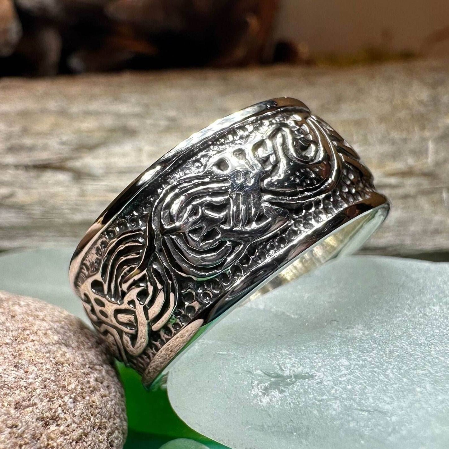 Thorvald Celtic Dragon Ring - 6