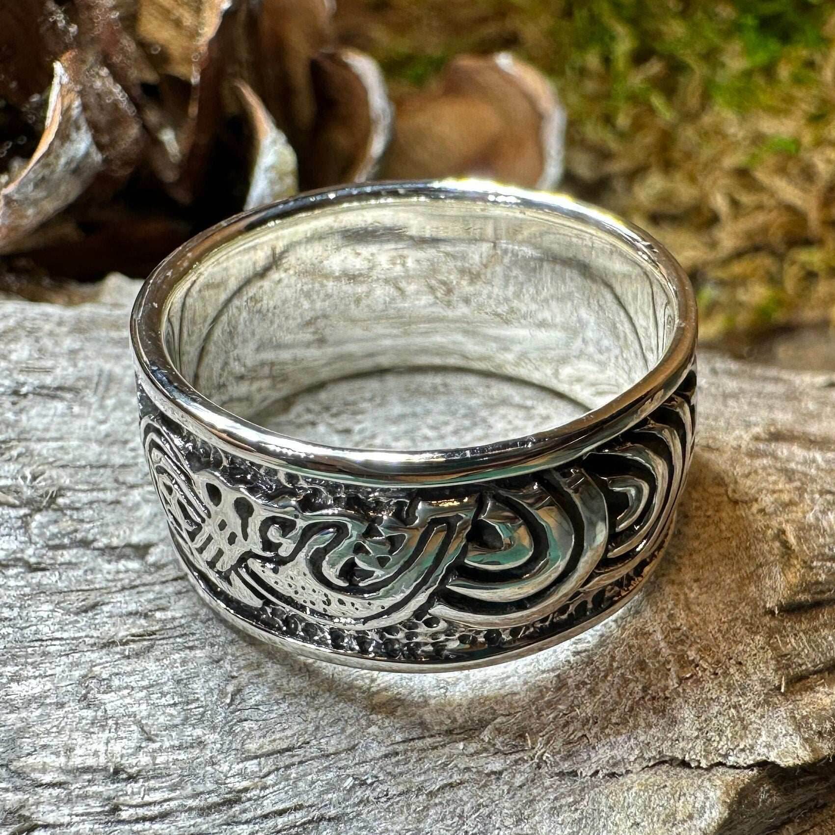Thorvald Celtic Dragon Ring - 6
