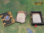 Magic Tome 3D Printed Deck Holder and Card Storage | RPG Dice Vault | D20 Box | Player Gift - Embracing Magic! - Black / Yes- Include Random Dice Set