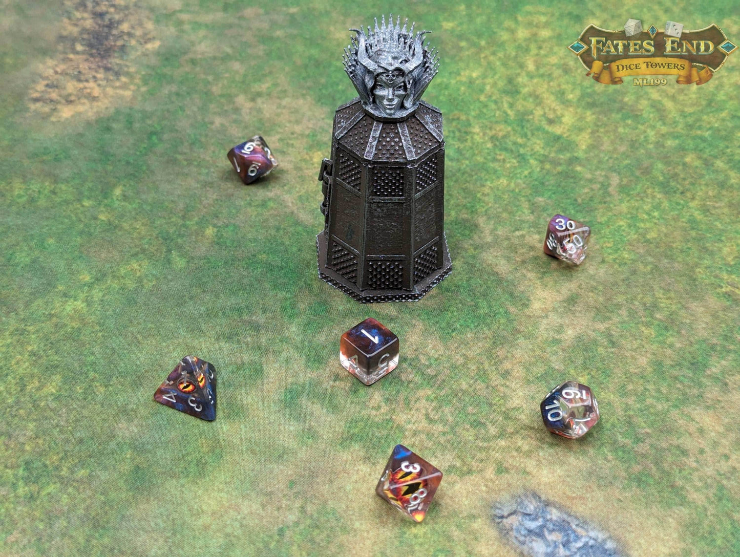 Iron Maiden 3D Printed Dice Jail | RPG Dice Vault | D20 Storage Box | Player Gift - Show those dice the meaning of pain! - Black / Yes- Include Random Dice Set