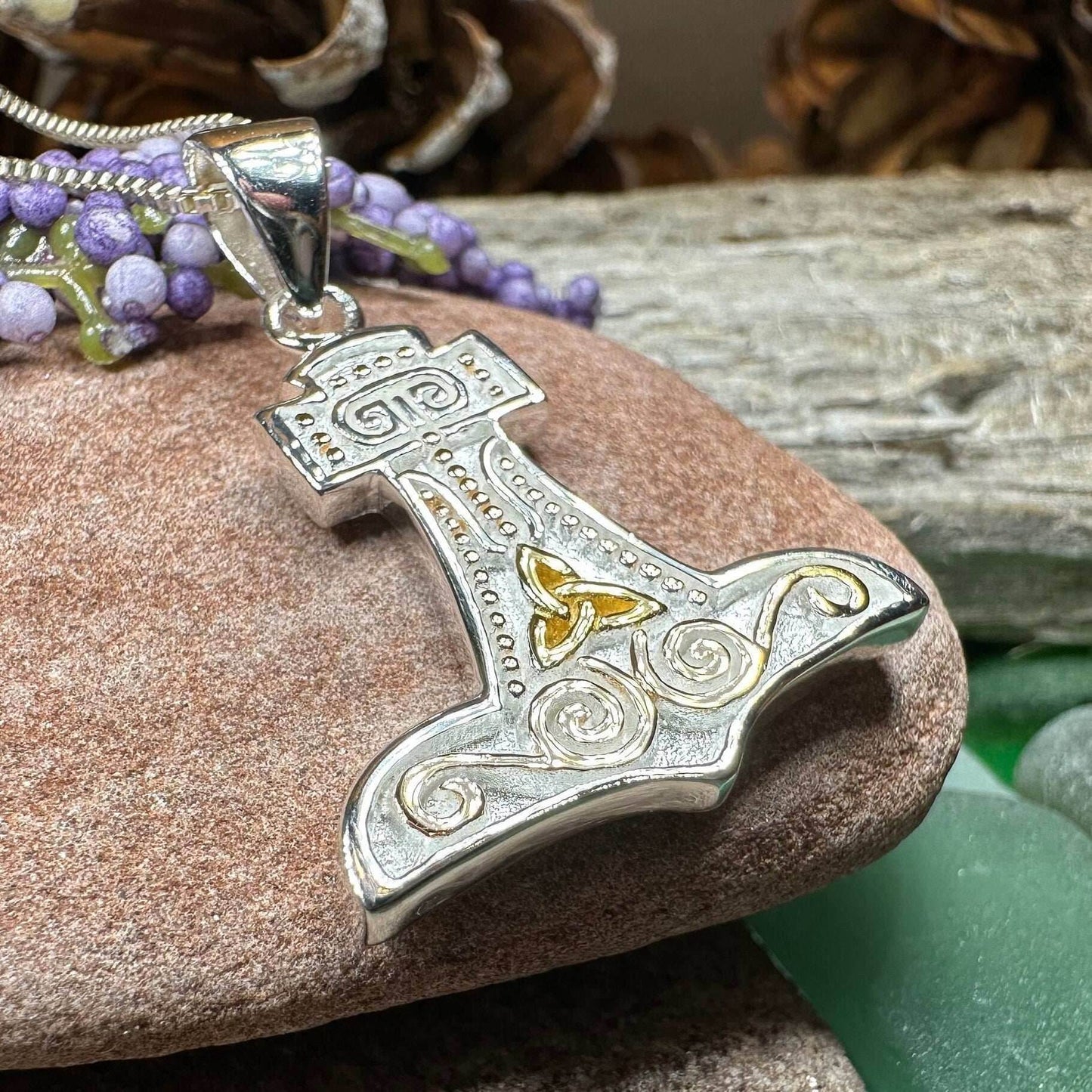 Old Norse Thor's Hammer Necklace - 18