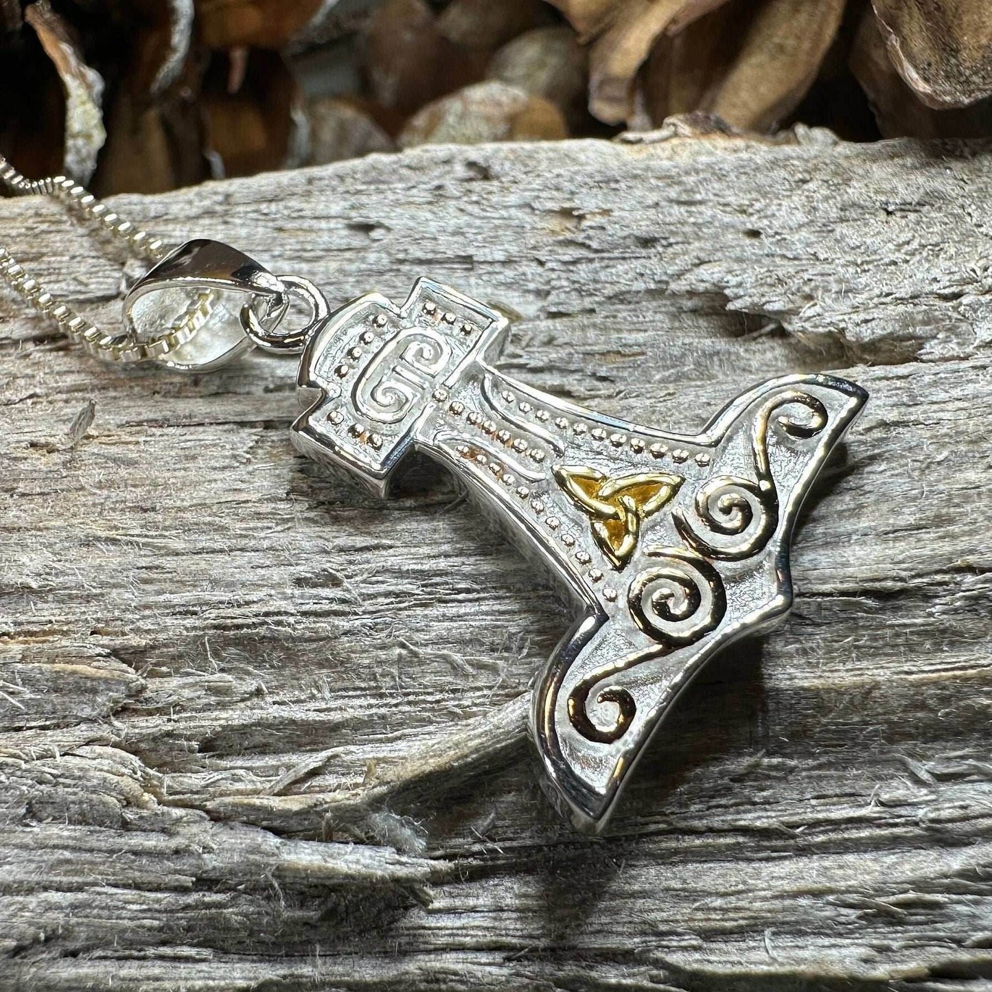 Old Norse Thor's Hammer Necklace - 18
