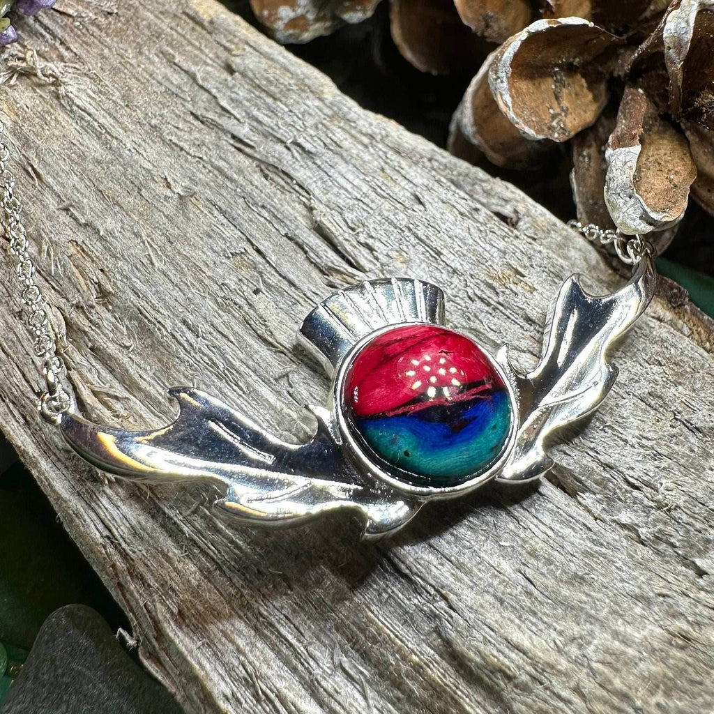 Heathergems Thistle Necklace - Green Multi