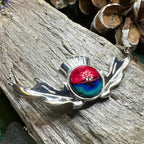Heathergems Thistle Necklace - Green Multi