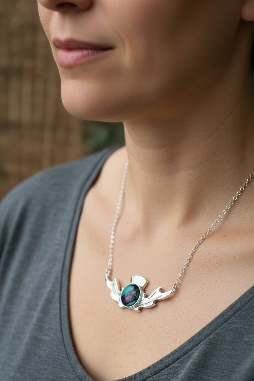 Heathergems Thistle Necklace