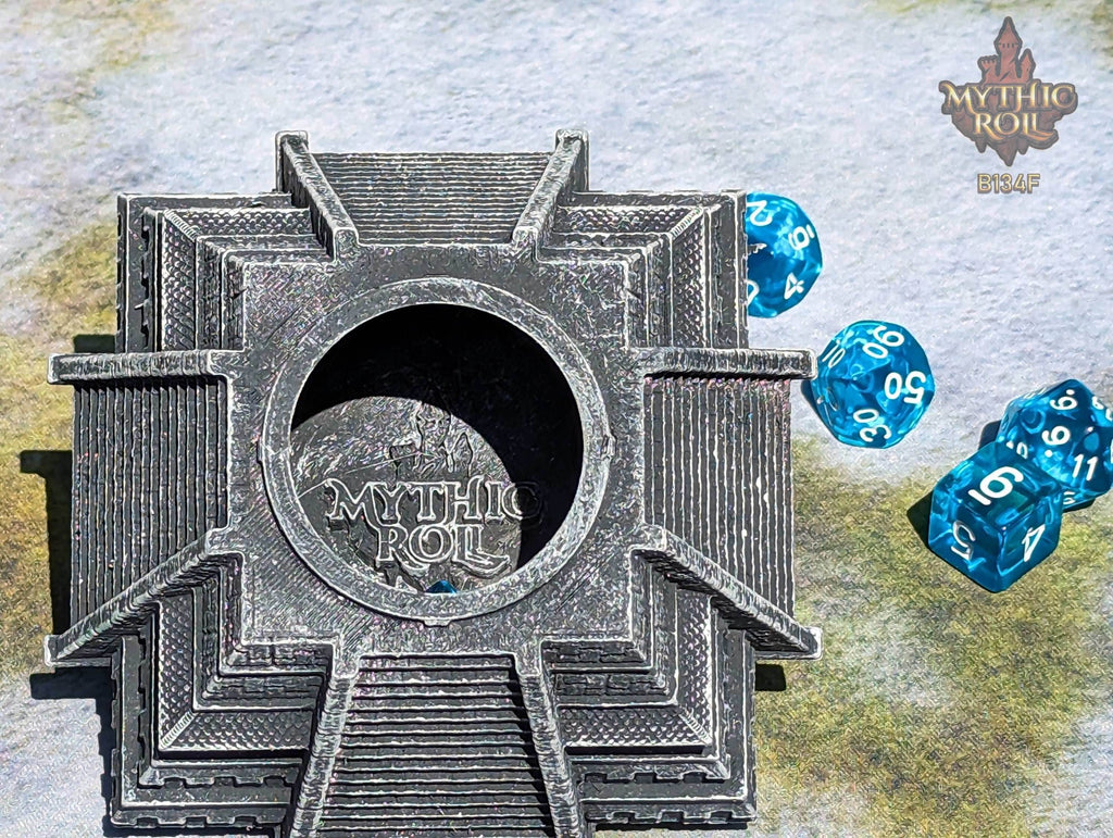 Gorr's Howl 3D Printed Dice Jail | RPG Dice Vault | D20 Storage Box | Dice Bag - Player Gift - Mythic Roll Collection by Unchained Games. - Black / Yes- Include Random Dice Set