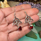 Torrina Trinity Knot Earrings - Amethyst
