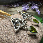 Torrina Trinity Knot Earrings - Amethyst