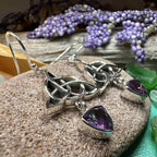 Torrina Trinity Knot Earrings - Amethyst