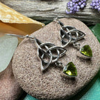 Torrina Trinity Knot Earrings - Peridot