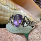 Eydís Celtic Knot Ring - 6 / Amethyst