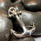 Deep Blue Sea Anchor Necklace - 18