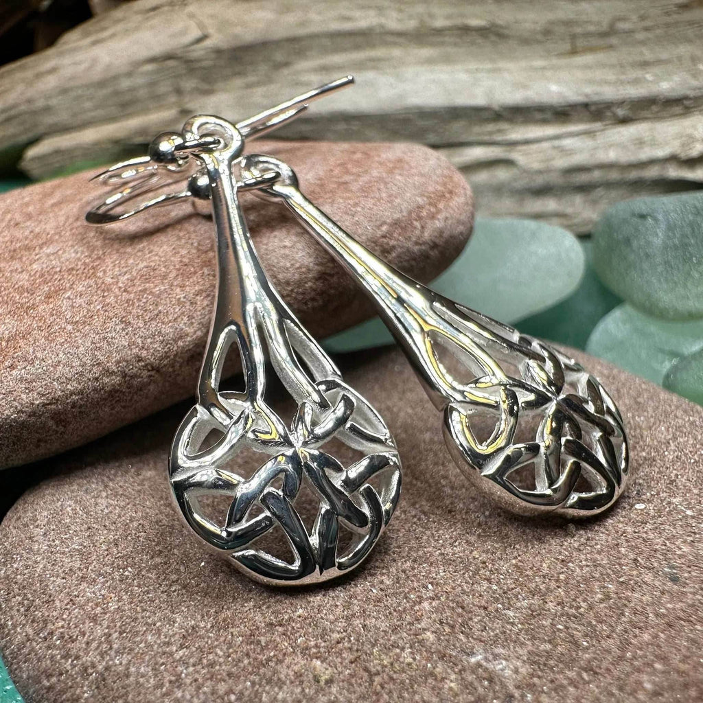 Celtic Teardrop Earrings - 