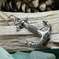 Deep Blue Sea Anchor Necklace - 18