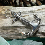 Deep Blue Sea Anchor Necklace - 18