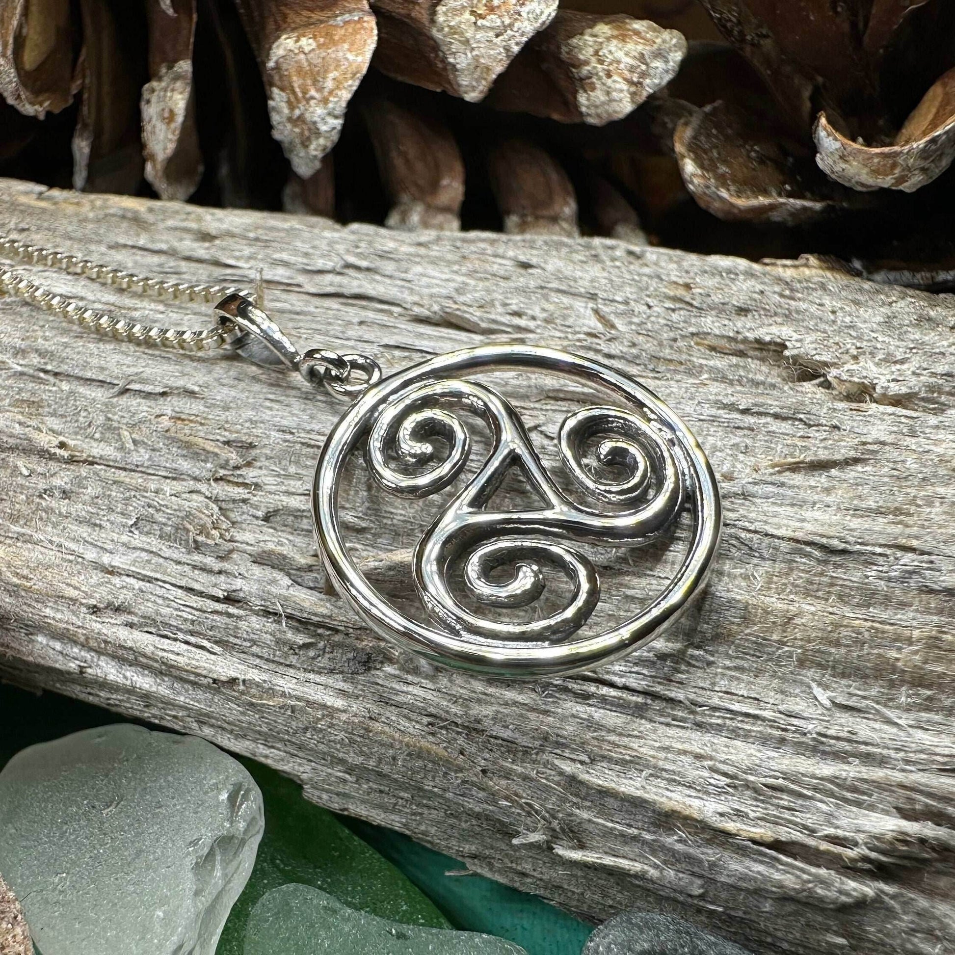 Orkney Celtic Spiral Necklace - 18