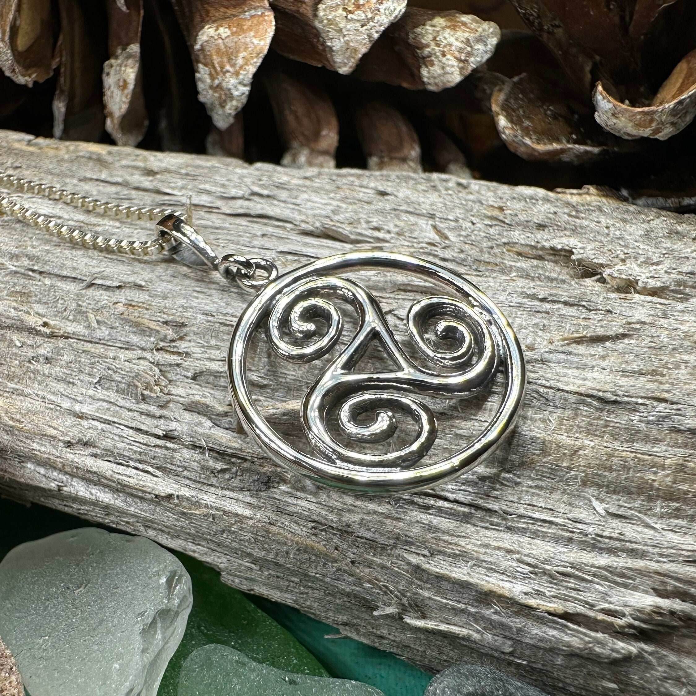 Orkney Celtic Spiral Necklace - 18