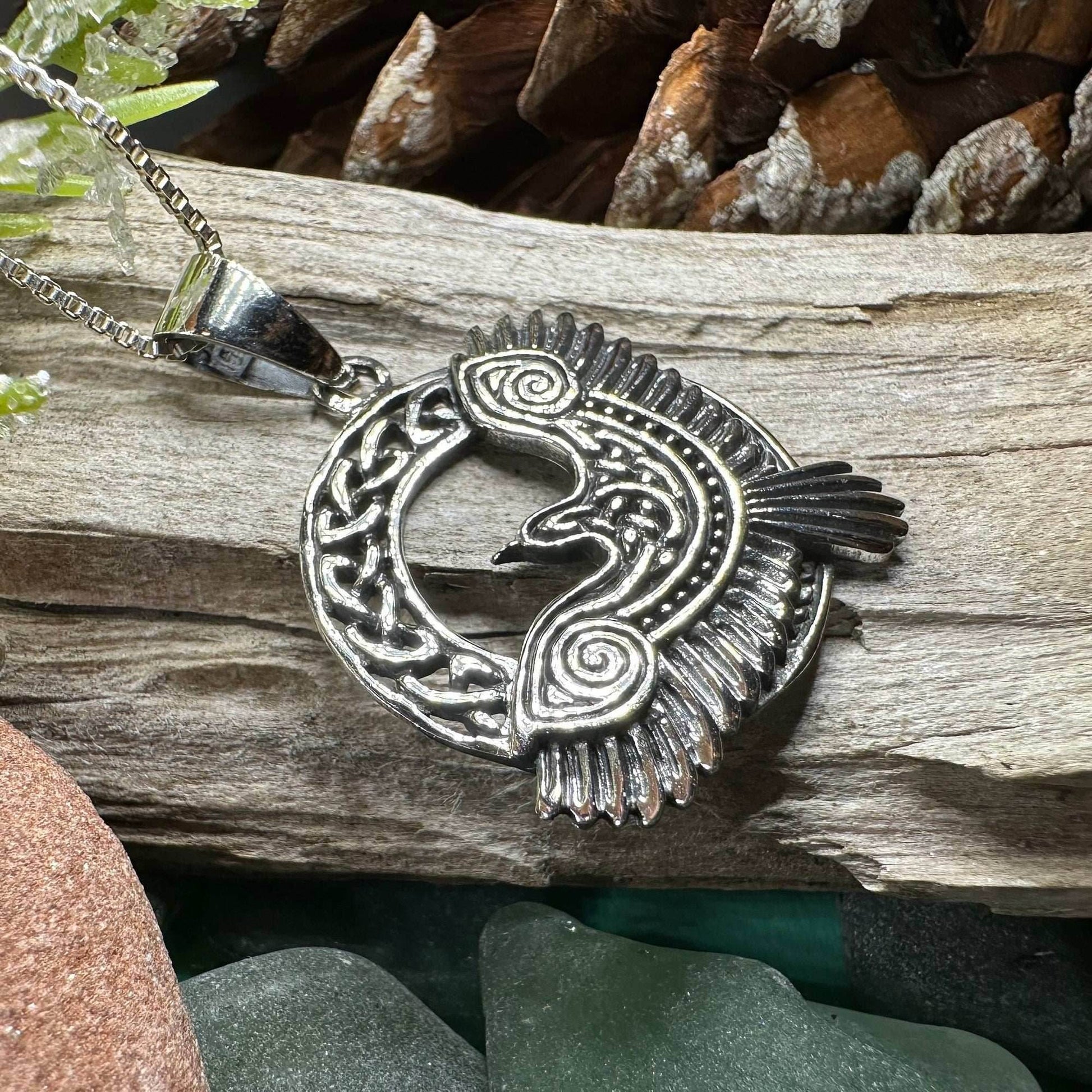 Rivervale Celtic Raven Necklace - 18