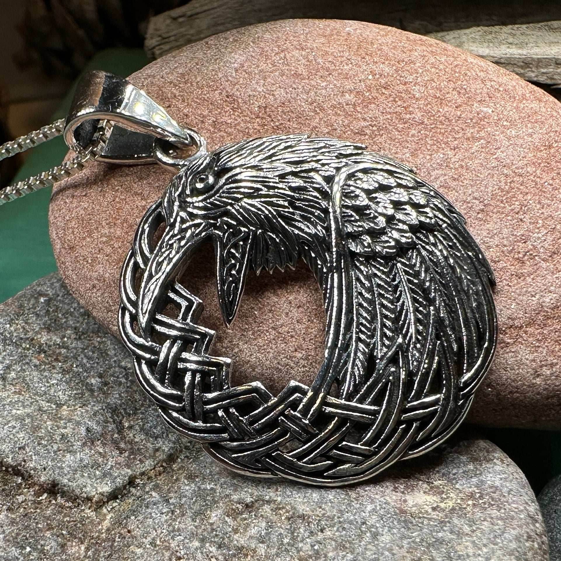 Colton Celtic Raven Necklace - 18