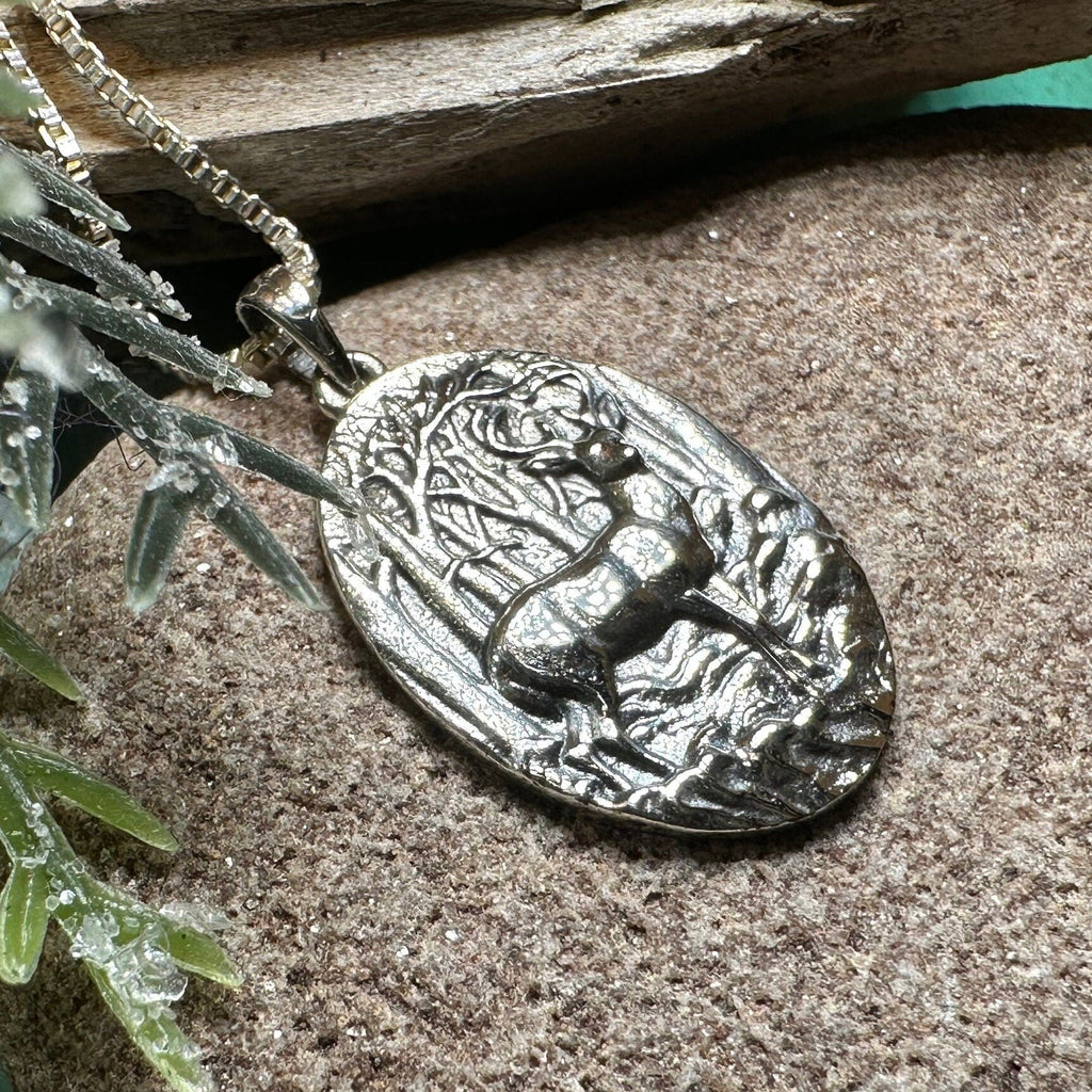Forest Deep  Stag Necklace