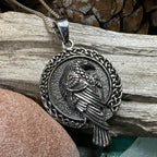 Endre Celtic Raven Necklace - 18