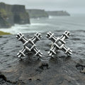 Springtide Saint Brigid's Cross Earrings