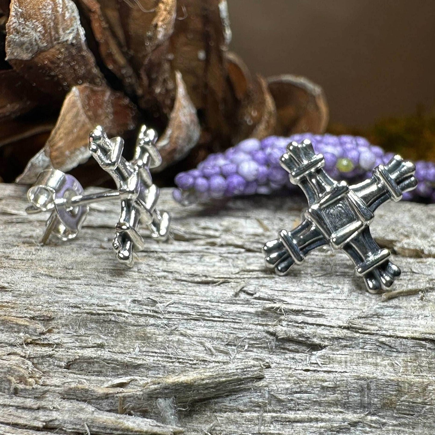 Springtide Saint Brigid's Cross Earrings - 