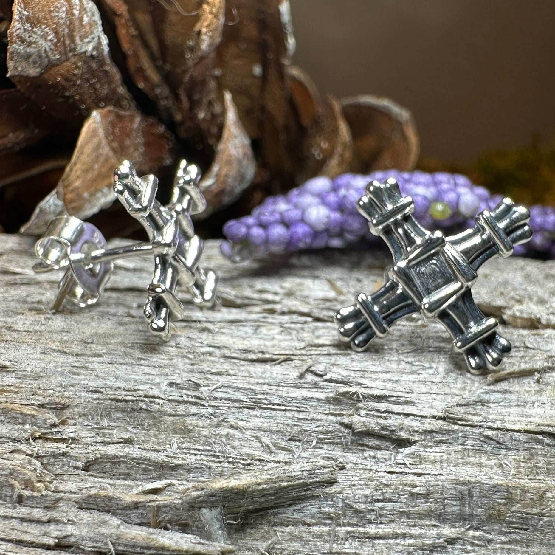 Springtide Saint Brigid's Cross Earrings - 