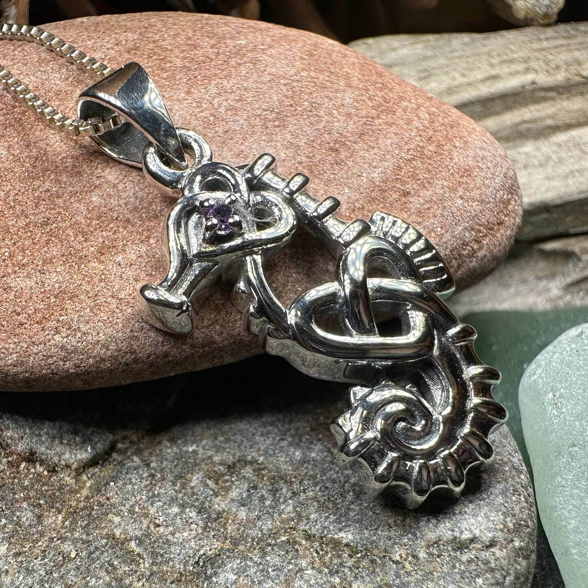 Irish Sea Seahorse Necklace - 18