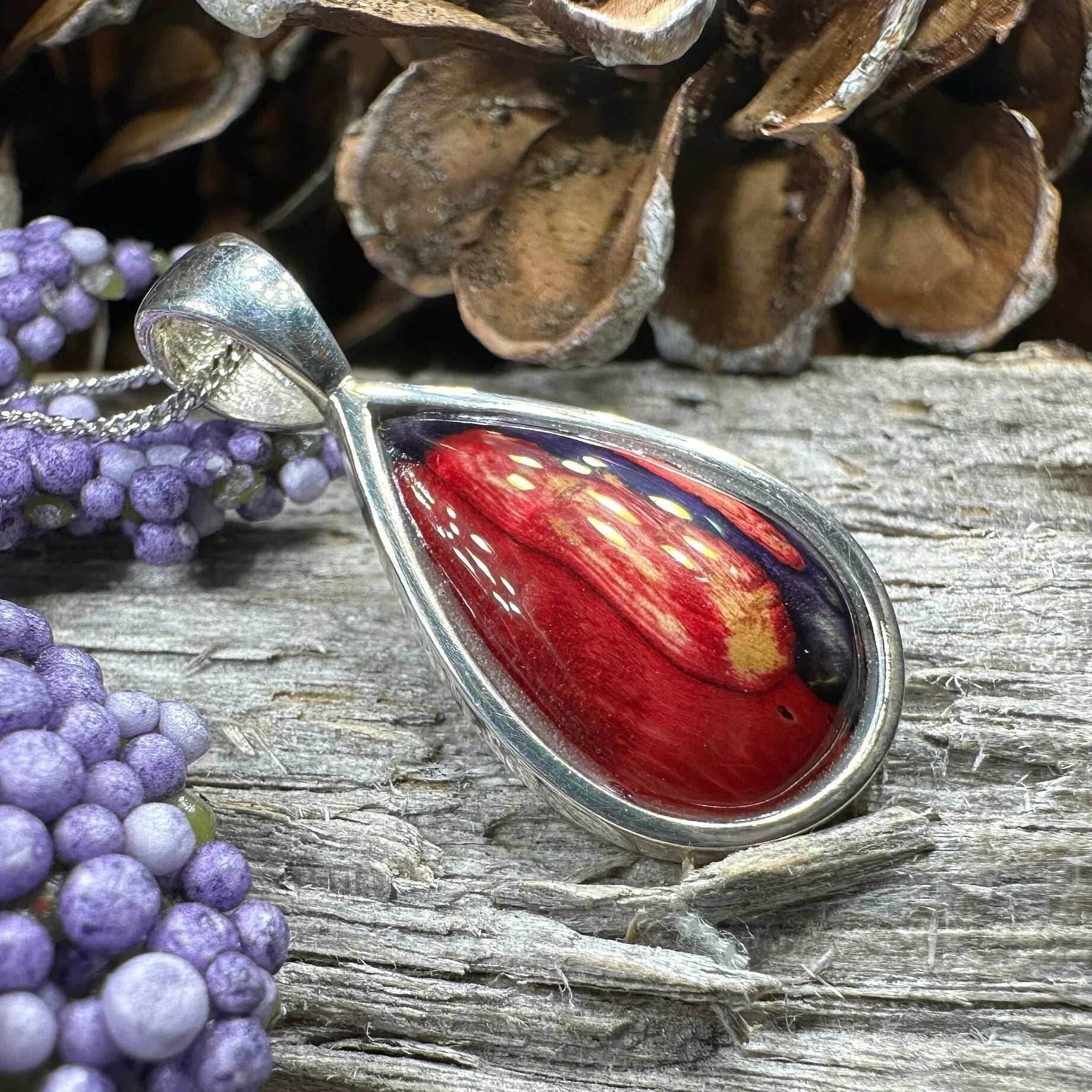 Heathergems Edith Scottish Necklace - Blue-Green