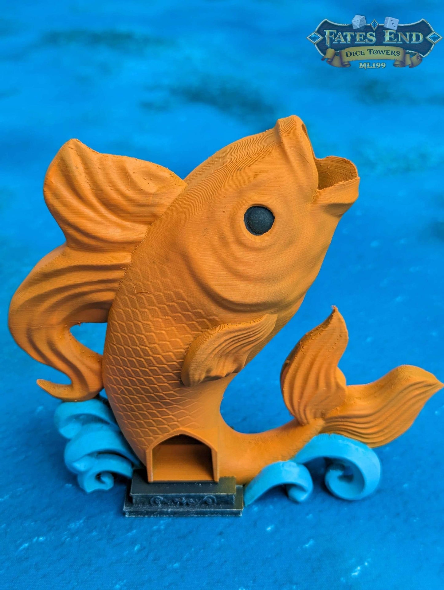 Koi Fish Dice Tower-Fate's End - Black
