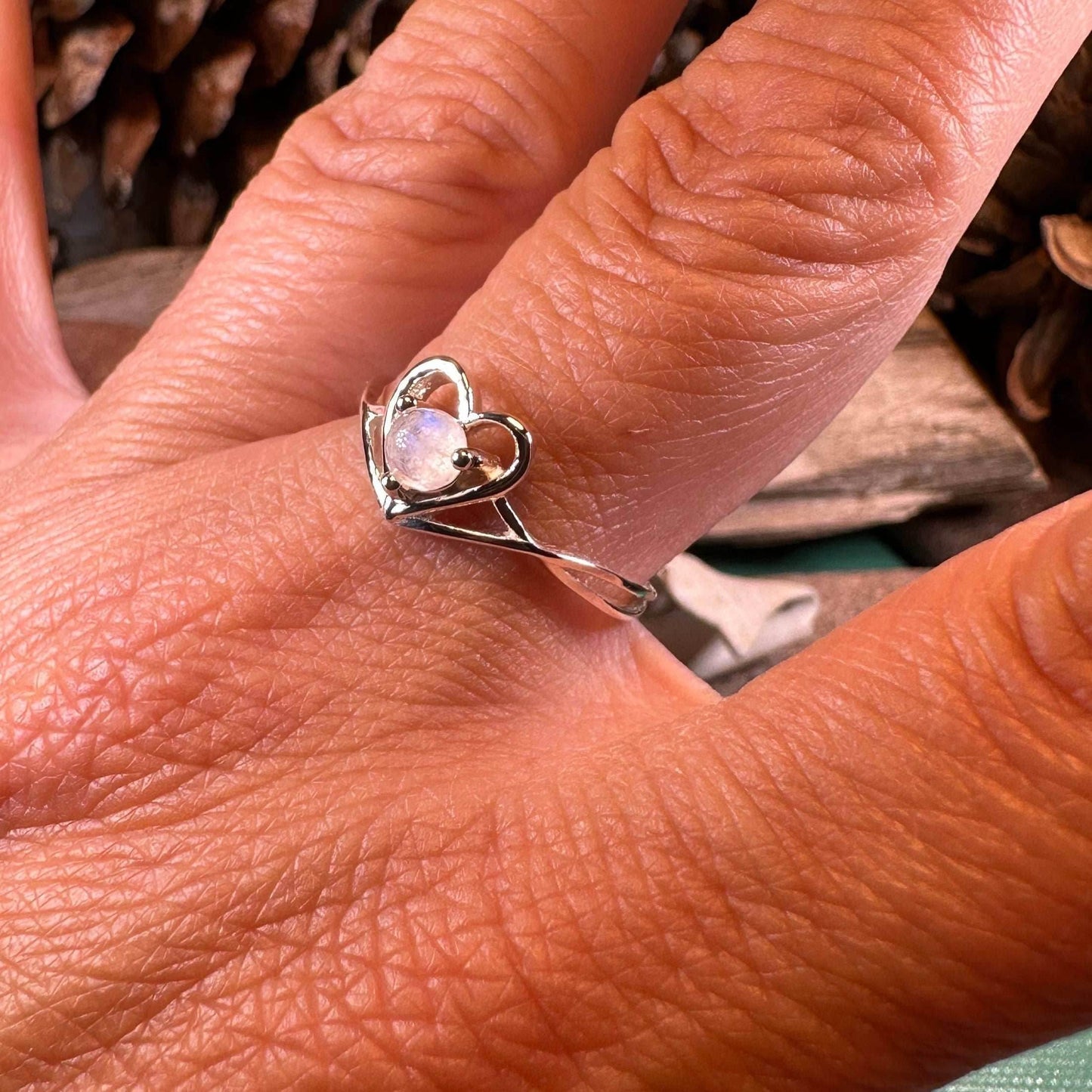 Isidore Moonstone Heart Ring - 5