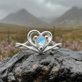 Isidore Moonstone Heart Ring