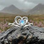 Isidore Moonstone Heart Ring