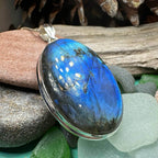 Blue Celtic Night Labradorite Necklace - 18 / Extra Large