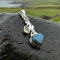 Seamist Seahorse Labradorite Necklace