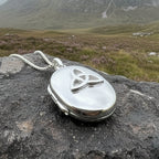 Trinity Knot Locket Necklace