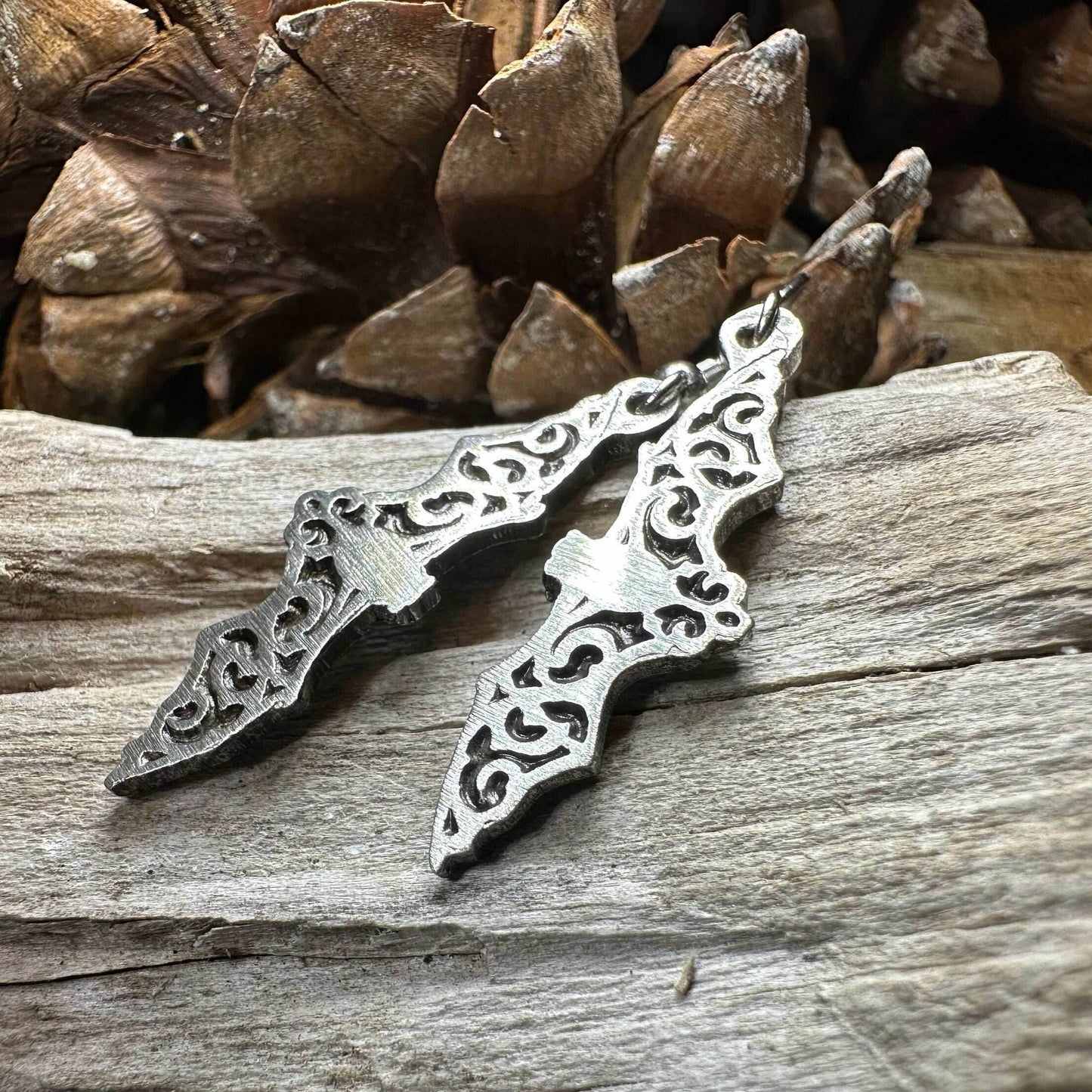 Gothic Bat Earrings - 