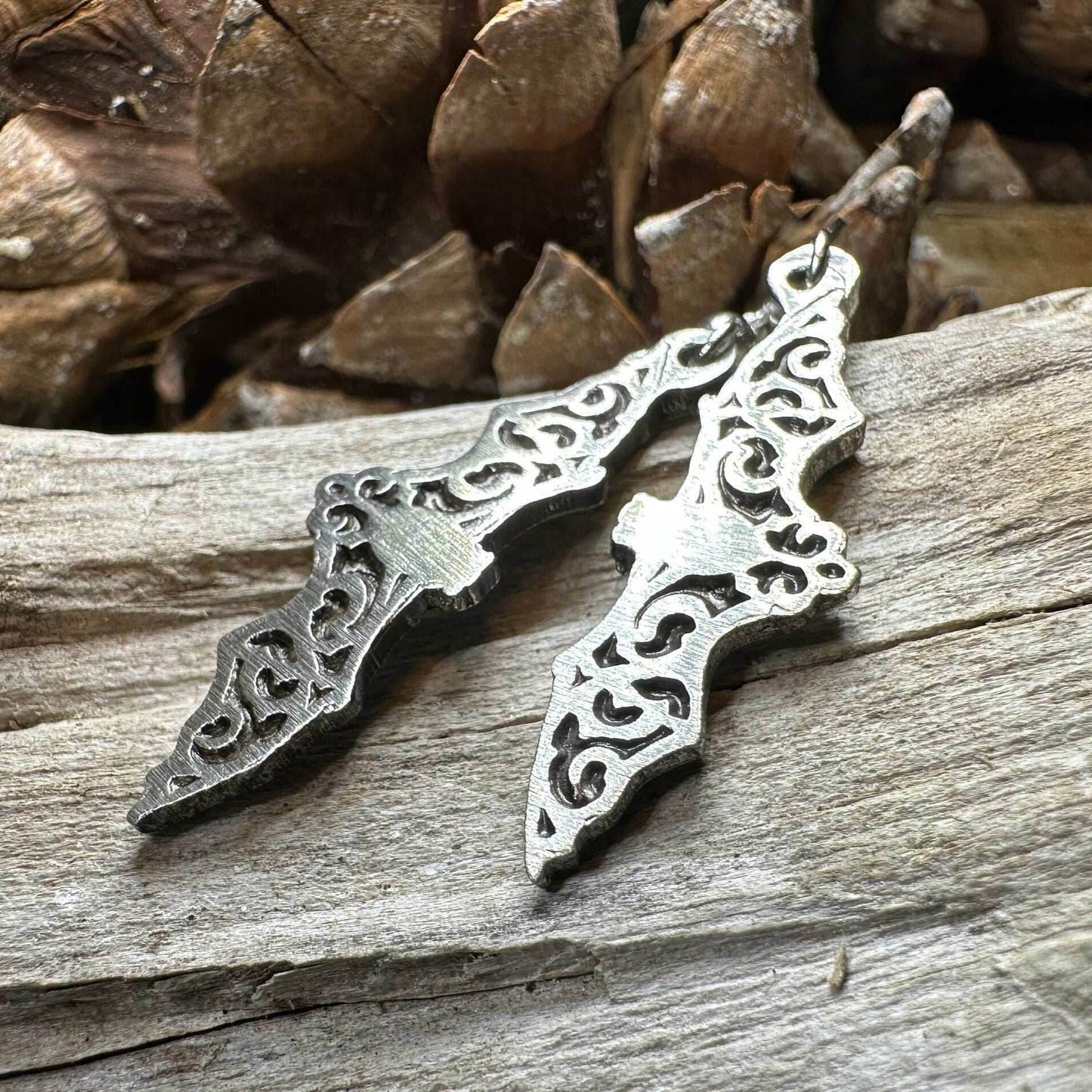 Gothic Bat Earrings - 