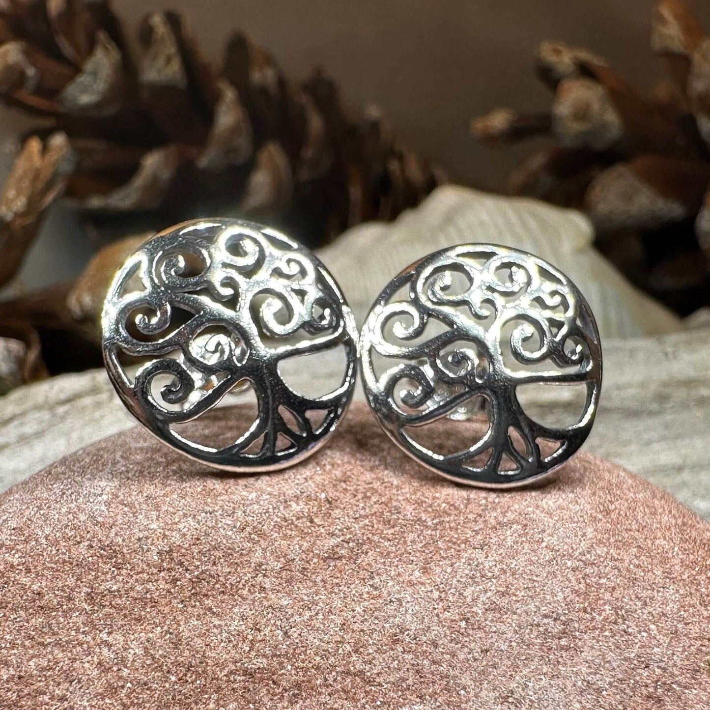 Muirenn Tree of Life Stud Earrings - 