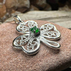 Irish Lace Shamrock Necklace - 18