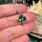 Emerald Shamrock Necklace - 18