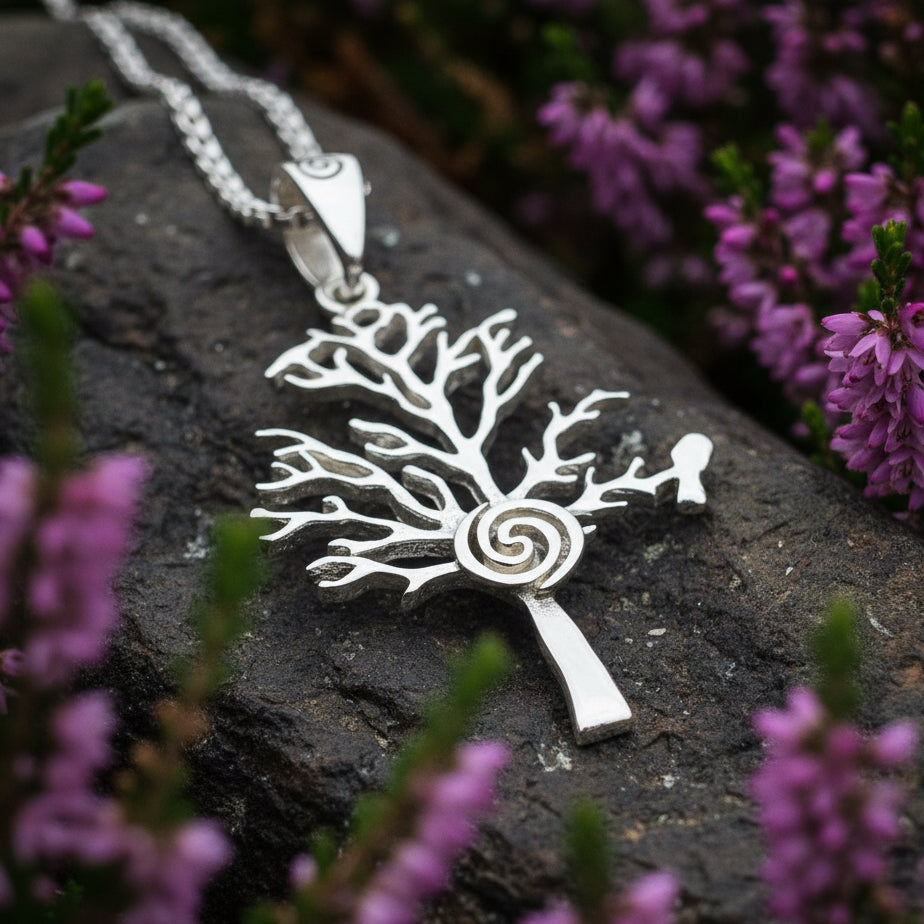Eternal Spiral Tree of Life Necklace