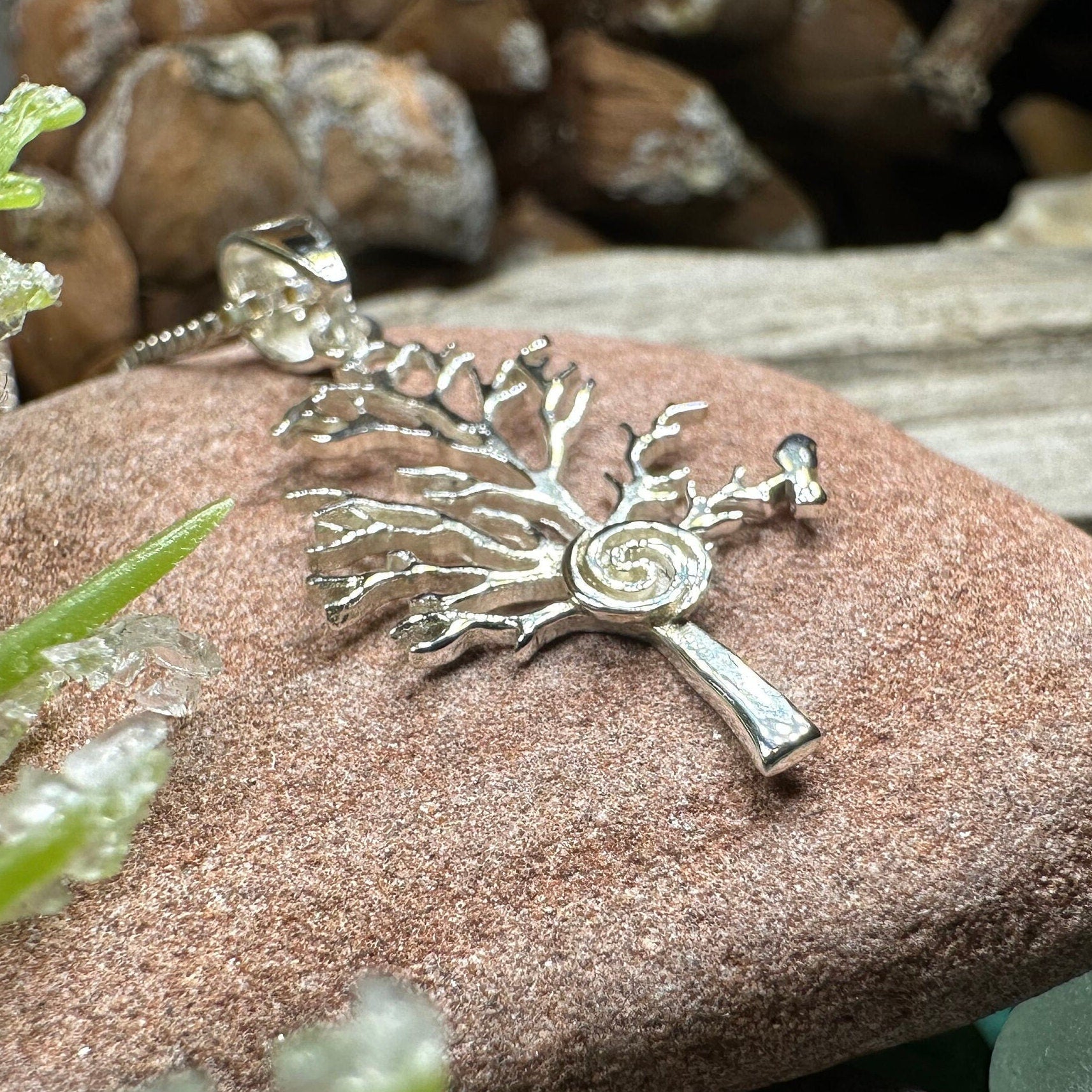 Eternal Spiral Tree of Life Necklace