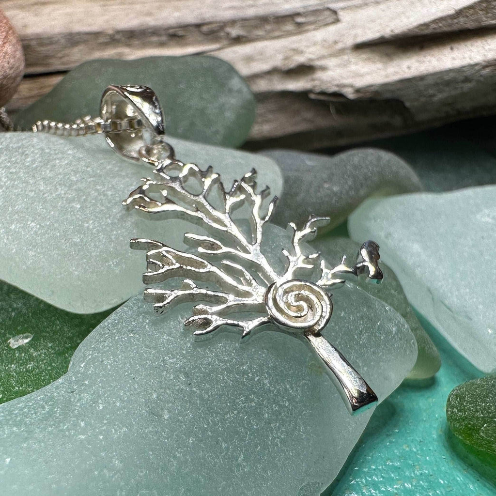 Eternal Spiral Tree of Life Necklace - 18