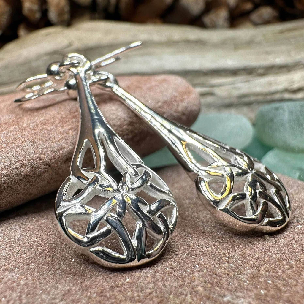 Celtic Teardrop Earrings - 