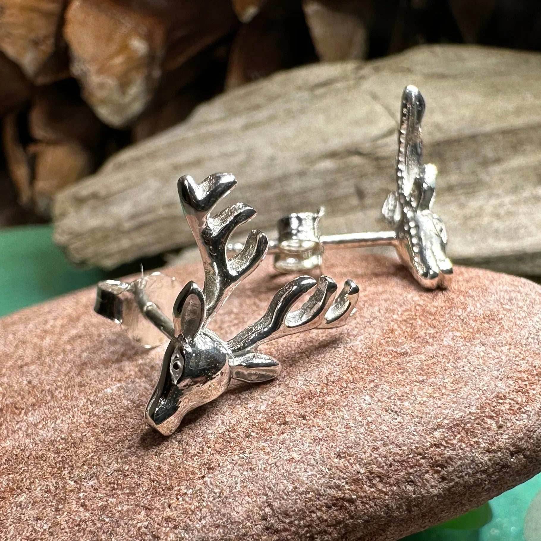Stag Stud Earrings - 